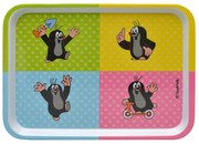 Gyerek tálalótálca Kisvakond, négyszínű, 28x20 cm