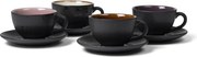 Fekete kerámia csésze szett 4 db-os 240 ml Gastro Black/Mix – Bitz