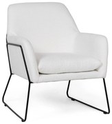 Fehér design kialakítású fotel MILAN
