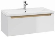 Naturel Stilla Fürdőszobaszekrény mosdóval 80x30x45 cm fehér STILLAD08005U3