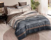 Mikroflanel ágyneműhuzat CIRVONA barna-szürke Ágyneműhuzat mérete: 70 x 80 cm | 140 x 200 cm