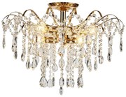 Brilagi - Felületre szerelhető csillár CRYSTAL 6xE14/60W/230V arany