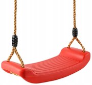Gyerek műanyag hinta 175 cm-es kötéllel, 43 x 16,5 cm, piros
