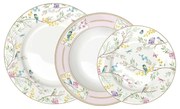 18 részes vintage porcelán étkészlet Birds Melody