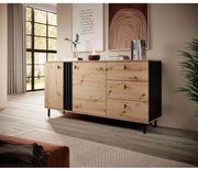 BADIA szekrény tölgy/antracit színben