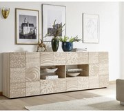 MIRO Sonoma tölgy Komód 2 ajtós 4 fiókos 241cm