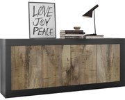 NERILA komód fekete/barna