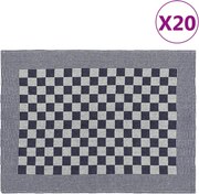 vidaXL 20 db kék és fehér pamut konyhai törölköző 50 x 70 cm