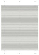 pliszírozott redőny világosszürke 110x100 cm szövetszélesség