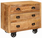 Oldalsó szekrény Barna 70 x 38 x 63 cm tömör mangófa