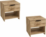 Éjjeliszekrények HAVANA (2 db), artisan tölgy
