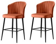 Rubi Tile Red and Black bárszék szett, 2 db, 2 db