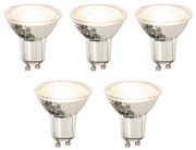 5 db GU10 dimmelhető LED izzó szett 8W 650lm 2700K
