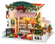 2Kids Toys - Mini karácsonyi cukrászda házikó 2xAAA elemmel