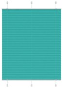 pliszírozott redőny Benzinzöld 105x100 cm szövetszélesség