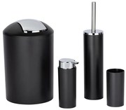 WENKO 24078800 - CALVO készlet 6,5x13 cm fekete/fényes króm