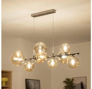 Brilagi - LED Csillár zsinóron MILLA 10xG9/3W/230V fényezett króm/arany