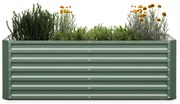 High Grow Straight, magaságyás, 180 x 60 x 90 cm, hullámos acéllemezből, könnyen összeszerelhető, rozsda- és fagyálló