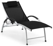 Blumfeldt Sun Valley, kerti fekvőszék, összecsukható, fekete