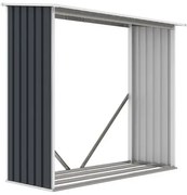 G21 WOH 136 - 182 x 75 cm tüzifa tároló, antracit (63900513)