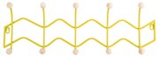 Sárga fém fali fogas 61 cm Zig Zag – PT LIVING