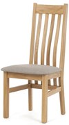 Natúr Tömörfa Étkezőszék, Bézs Üléssel. C-2100 CRM2