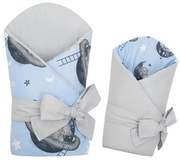 Kétoldalas gyerek pólya New Baby Teddy bear in space 80x80 cm