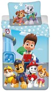Kék egyszemélyes pamut gyerek ágyneműhuzat 140x200 cm Paw Patrol – Jerry Fabrics