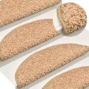 15 db arany színű, félkör alakú lépcsőszőnyeg 56 x 17 x 3 cm