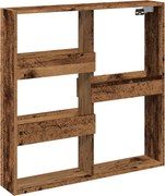 vidaXL antik fa színű szerelt fa faliszekrény 80 x 15 x 80 cm
