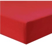 Jersey piros lepedő TiaHome - 200x200cm