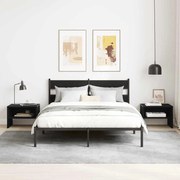 Éjjeliszekrény Musta tammi 40 x 40 x 30 cm Faanyag