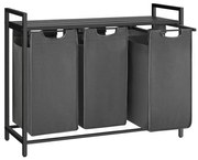 REX szennyeskosár fekete/szürke