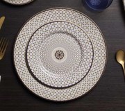 Porcelán 18 részes étkészlet Art Deco Charles Pozzi Milano