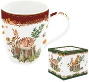 Forest Dream őszi porcelán őzikés bögre dobozban Easy Life