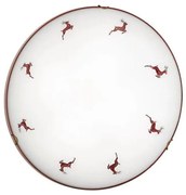 Kolarz 731.13.4.103-Mennyezeti lámpa NONNA 3xE27/60W/230V pr.50cm szarvas piros 731.13.4.103