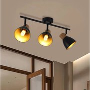 Brilagi - ODENSE 3xE14/10W/230V spotlámpa, fa/fekete