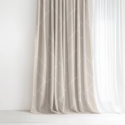 Goldea pamut függöny - geometriai vonalak lattén 220x150 cm