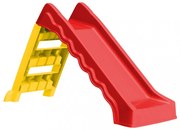 piros és sárga összecsukható bel- és kültéri gyerekcsúszda