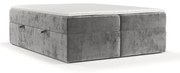 Szürke ágyneműtartós boxspring ágy 180x200 cm Yoko – Maison de Rêve