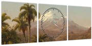 Kép - Frederic Edwin Church, Tamaca Palms, reprodukciók (órával) (90x30 cm)