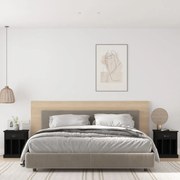 2 db fekete éjjeliszekrény 43x36x50 cm