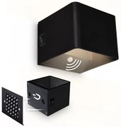 Briloner 3879015 - BORRA LED újratölthető fali lámpa érzékelővel, 1,5W/5V, 3600 mAh, fekete