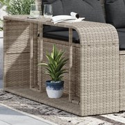 2 db világosszürke polyrattan tárolópolc