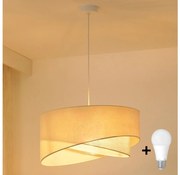 Brilagi - LED Csillár zsinóron LYRA 1xE27/15W/230V krémes