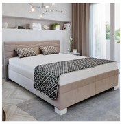 Kárpitozott WINDSOR ágy matraccal 180x200 cm bézs