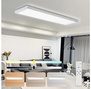Brilagi-LED Fényerőszabályozható fürdőszobai lámpatest FRAME SMART LED/50W/230V IP44 fehér + távirányító