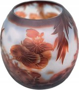 Flakon Váza színes piros virág váza Kézzel készített ajándék