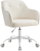 SONGMICS irodai forgószék, állítható magasságú íróasztalszék, cappuccino bézs színben