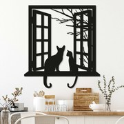 DUBLEZ | Ablakban ülő macskák - falikép